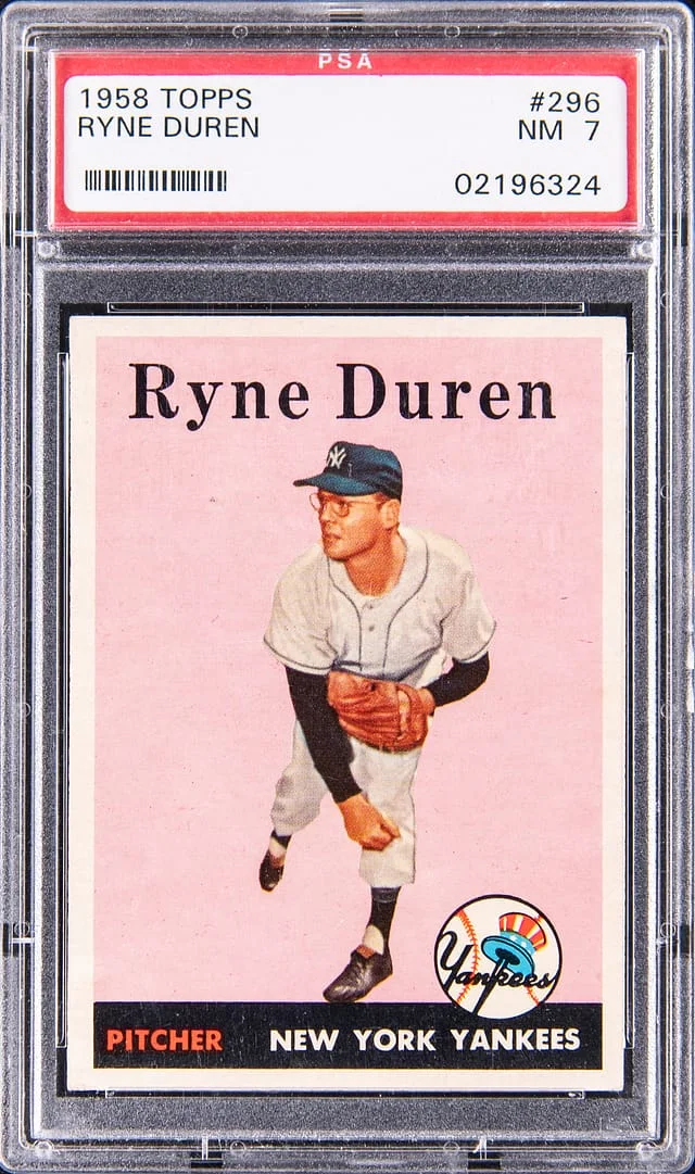 1958-59 Topps Ryne Duren #296 card image