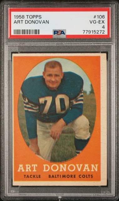 1958 Topps Art Donovan #106 card image