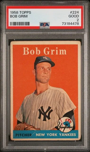 1958 Topps Bob Grim #224 card image