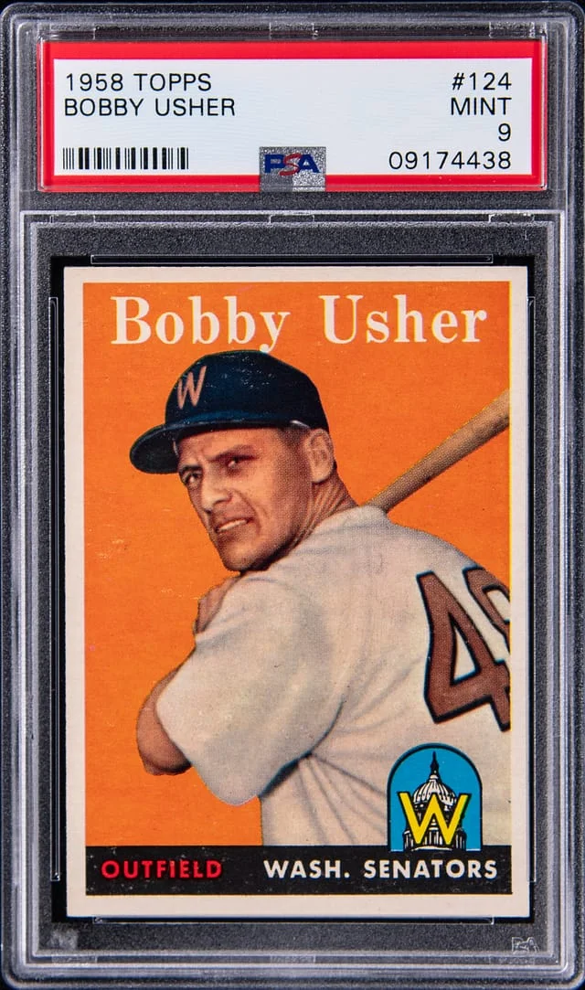 1958 Topps Bobby Usher #124 card image