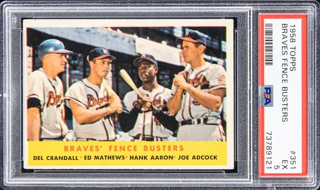 1958 Topps Braves Fence Busters #351 card image