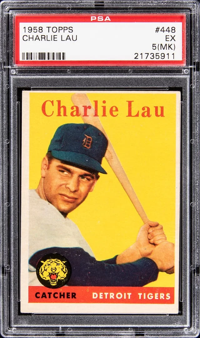 1958 Topps Charlie Lau #448 card image