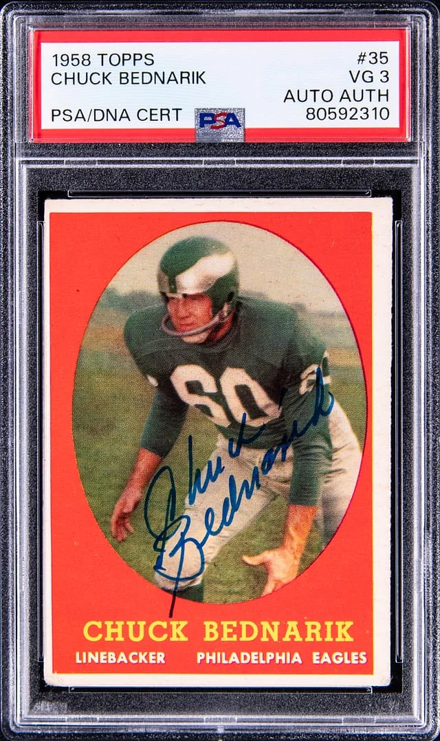 1958 Topps Chuck Bednarik #35 card image