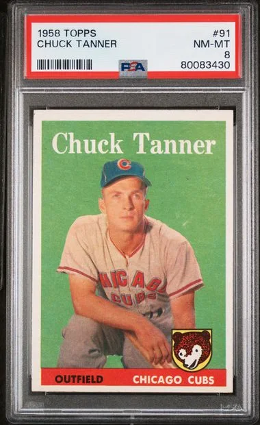 1958 Topps Chuck Tanner #91 card image