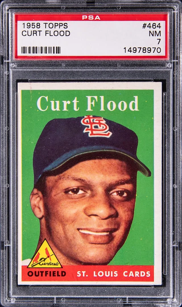 1958 Topps Curt Flood #464 card image