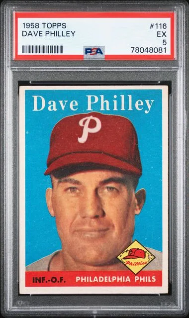 1958 Topps Dave Philley #116 card image