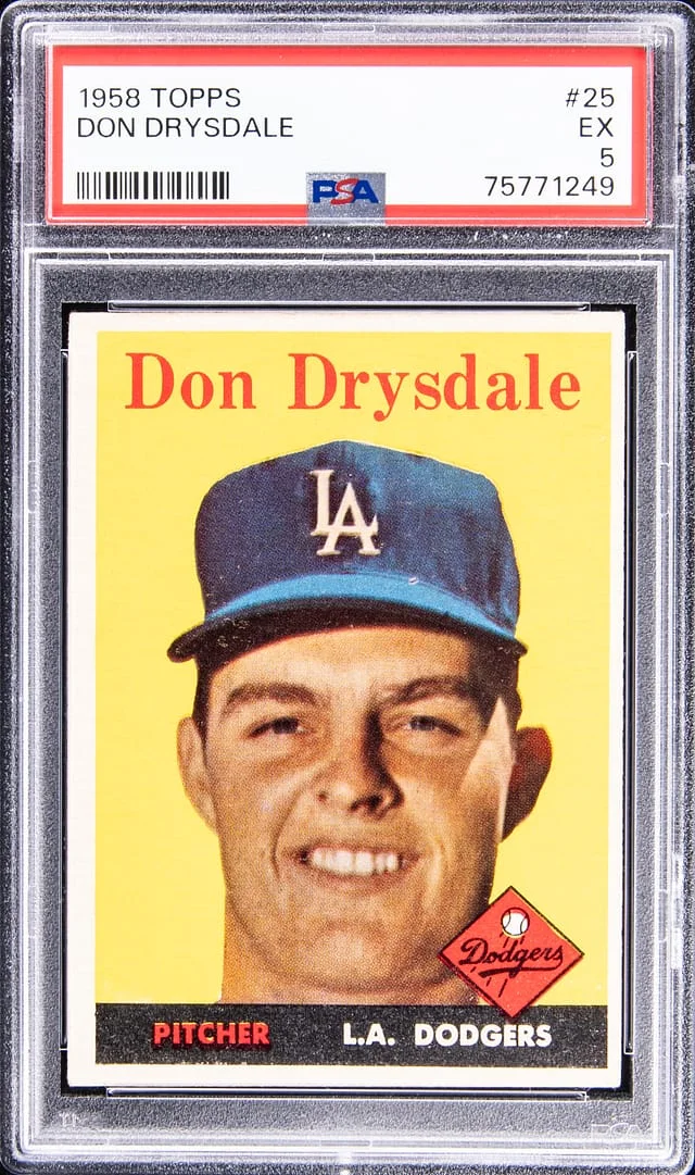 1958 Topps Don Drysdale #25 card image