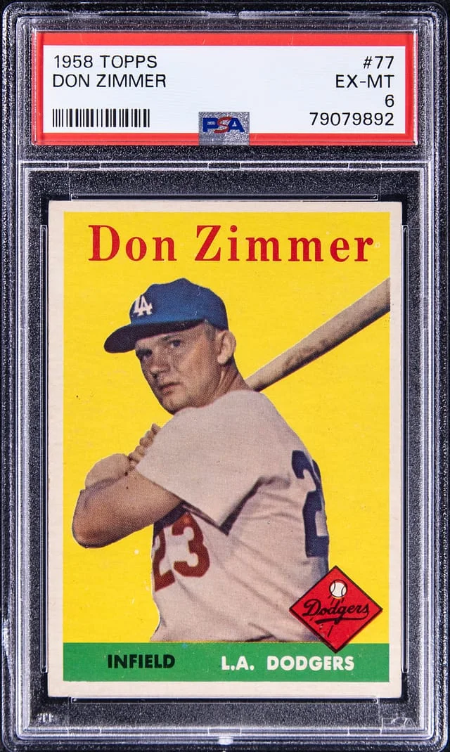 1958 Topps Don Zimmer #77 card image