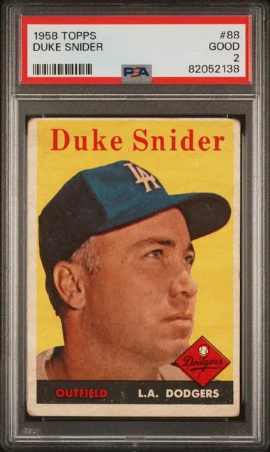 1958 Topps Duke Snider #88 card image