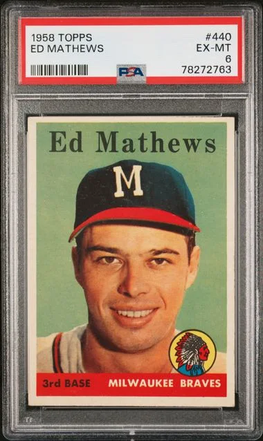 1958 Topps Ed Mathews #440 card image