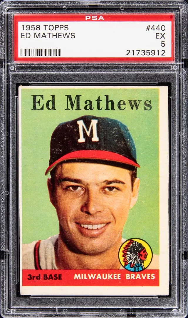 1958 Topps Ed Matthews #440 card image