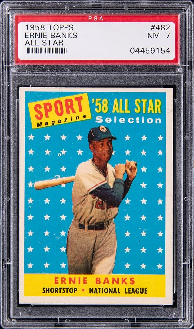 1958 Topps Ernie Banks #482 card image