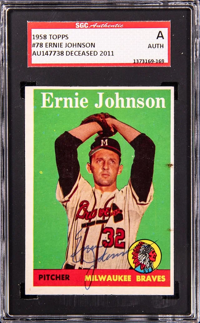 1958 Topps Ernie Johnson #78 card image