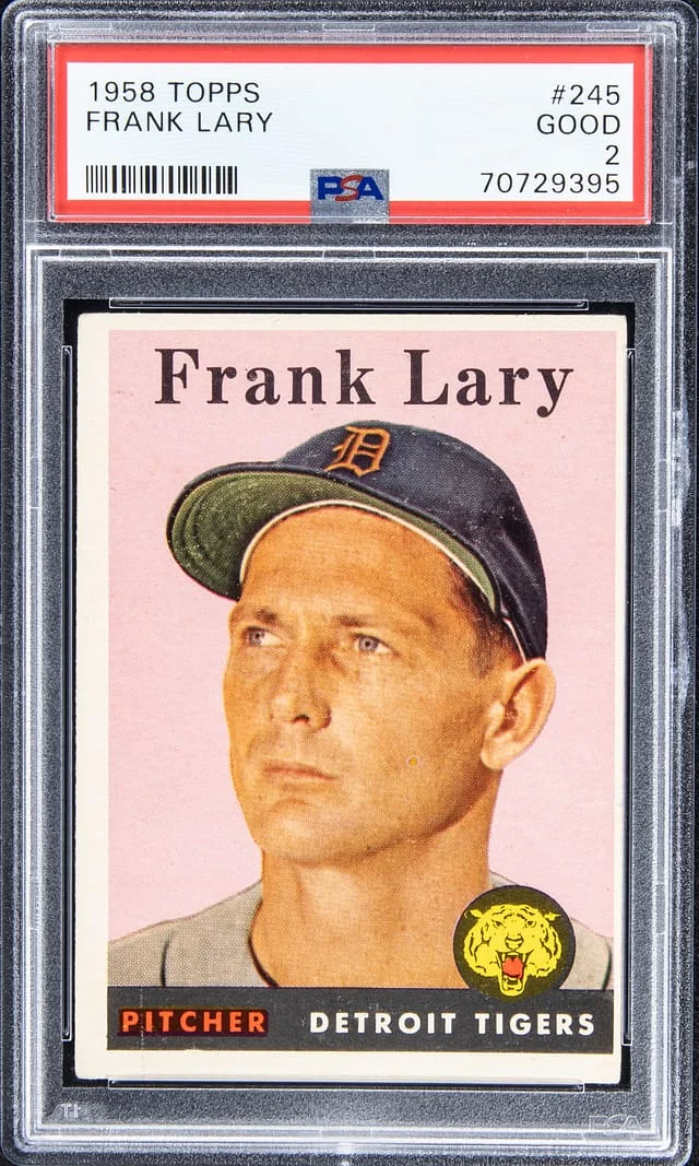 1958 Topps Frank Lary #245 card image