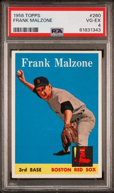 1958 Topps Frank Malzone #260 card image