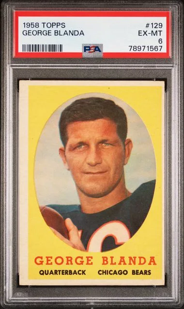 1958 Topps George Blanda #129 card image