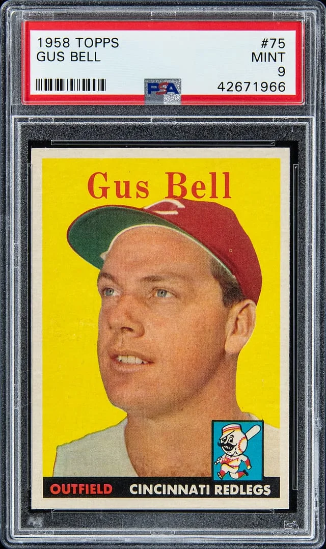 1958 Topps Gus Bell #75 card image