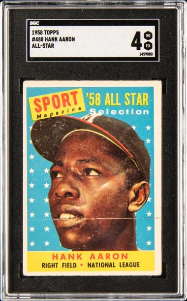 1958 Topps Hank Aaron All Star #488 card image