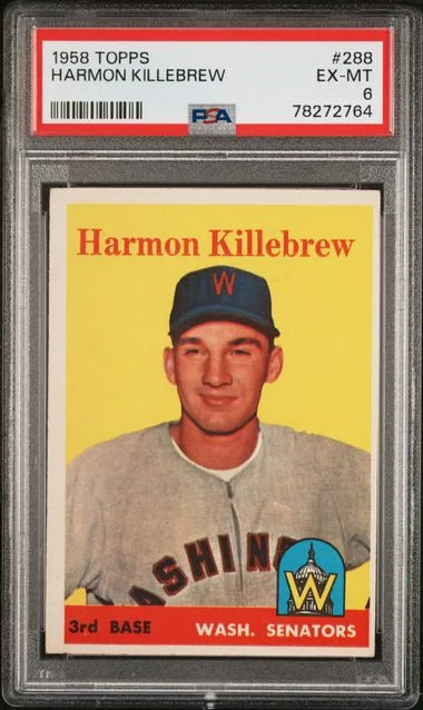1958 Topps Harmon Killebrew #288 card image