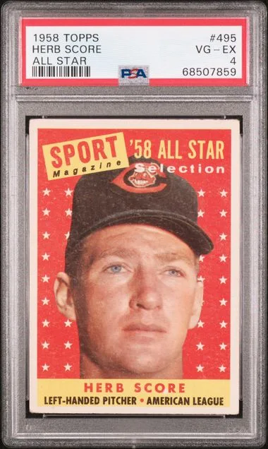 1958 Topps Herb Score All Star #495 card image
