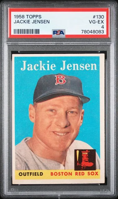 1958 Topps Jackie Jensen #130 card image