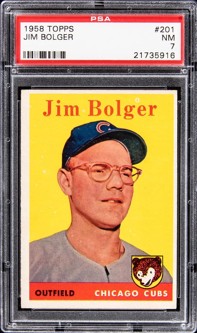 1958 Topps Jim Bolger #201 card image