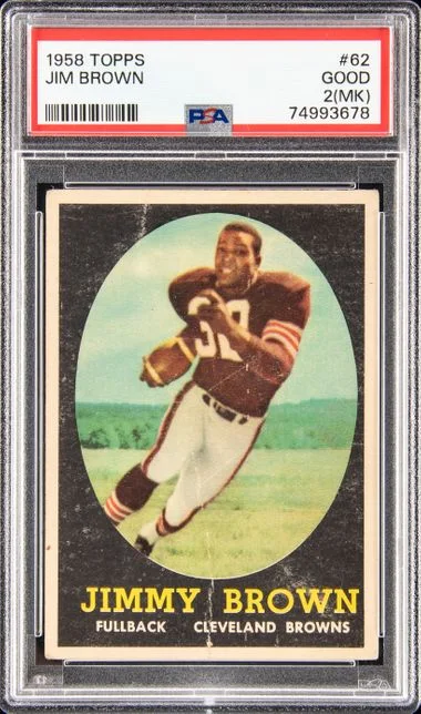 1958 Topps Jim Brown #62 card image