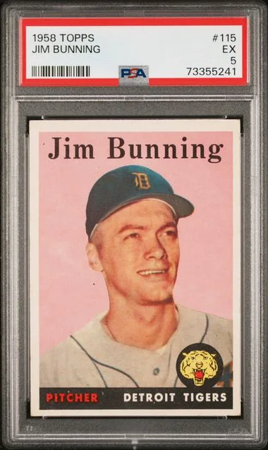 1958 Topps Jim Bunning #115 card image