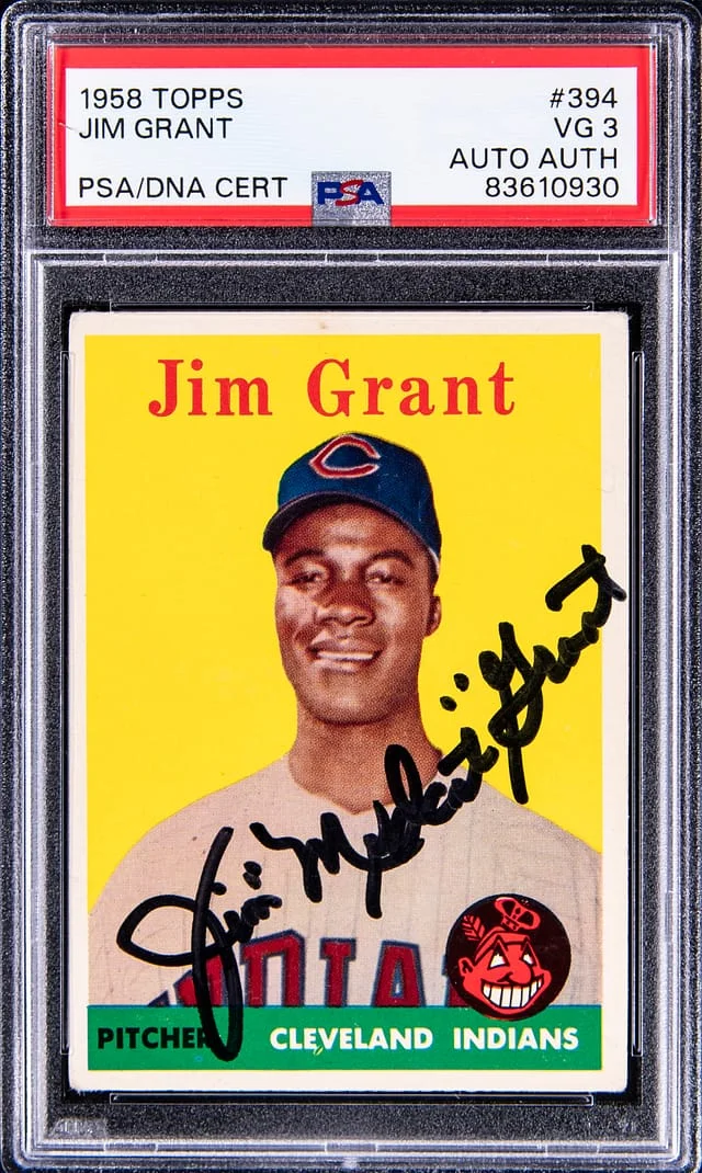 1958 Topps Jim Mudcat Grant #394 card image