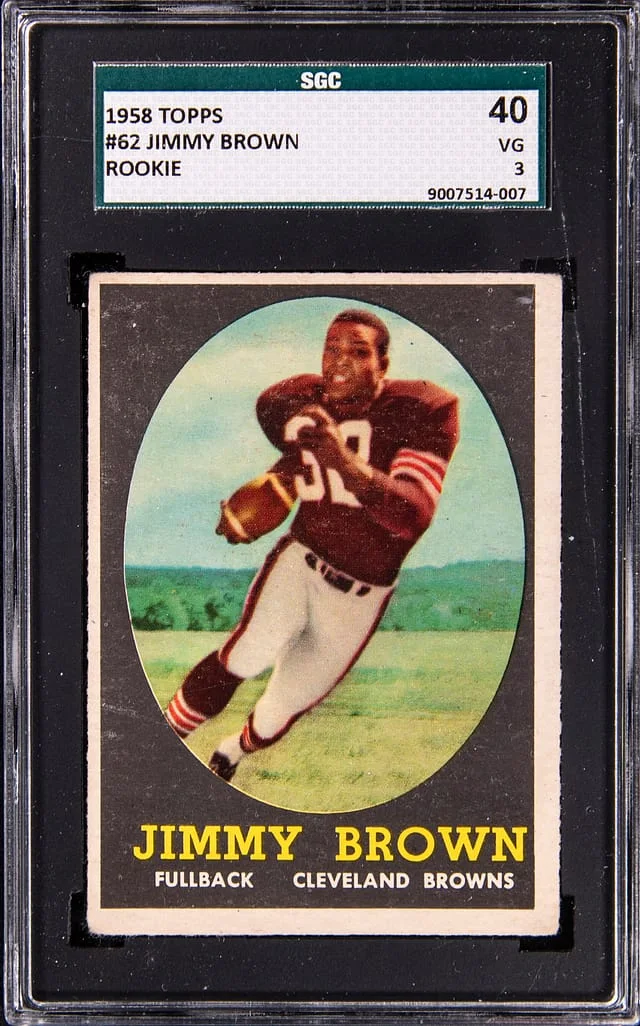 1958 Topps Jimmy Brown #62 card image