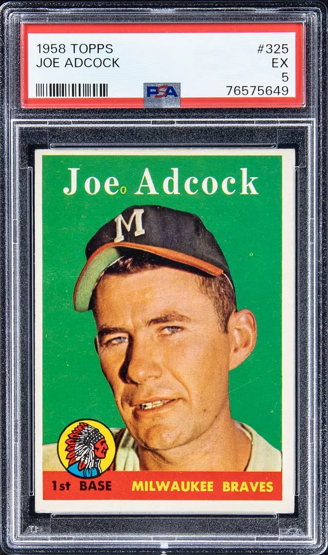1958 Topps Joe Adcock #325 card image