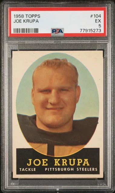 1958 Topps Joe Krupa #104 card image