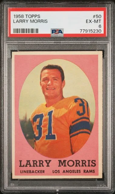 1958 Topps Larry Morris #50 card image