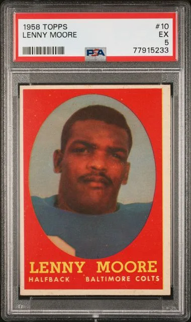 1958 Topps Lenny Moore #10 card image