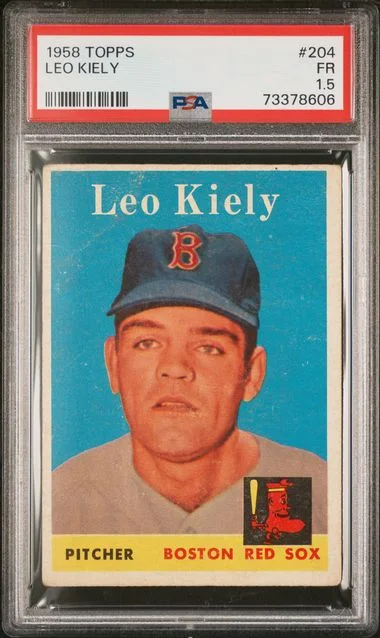 1958 Topps Leo Kiely #204 card image