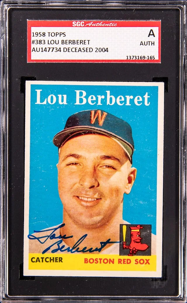 1958 Topps Lou Berberet #383 card image