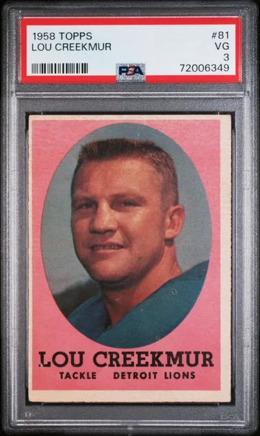 1958 Topps Lou Creekmur #81 card image