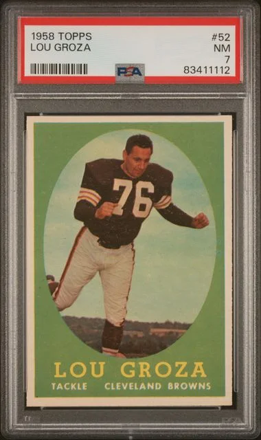 1958 Topps Lou Groza #52 card image