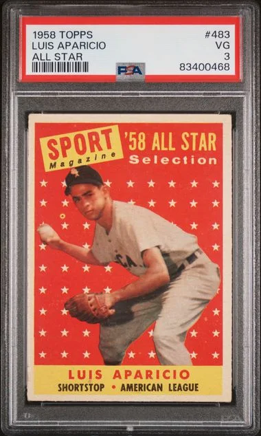 1958 Topps Luis Aparicio All Star #483 card image