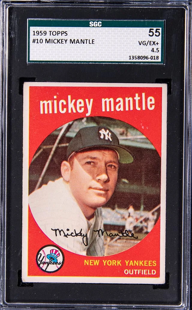 1958 Topps Mickey Mantle #10 card image