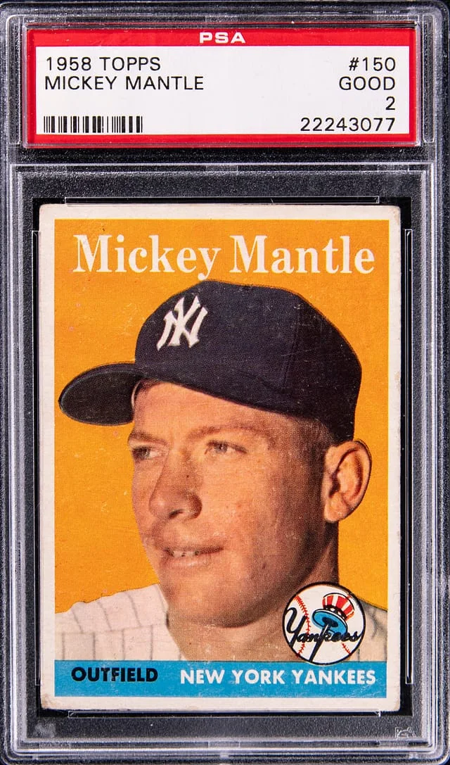 1958 Topps Mickey Mantle #150 card image