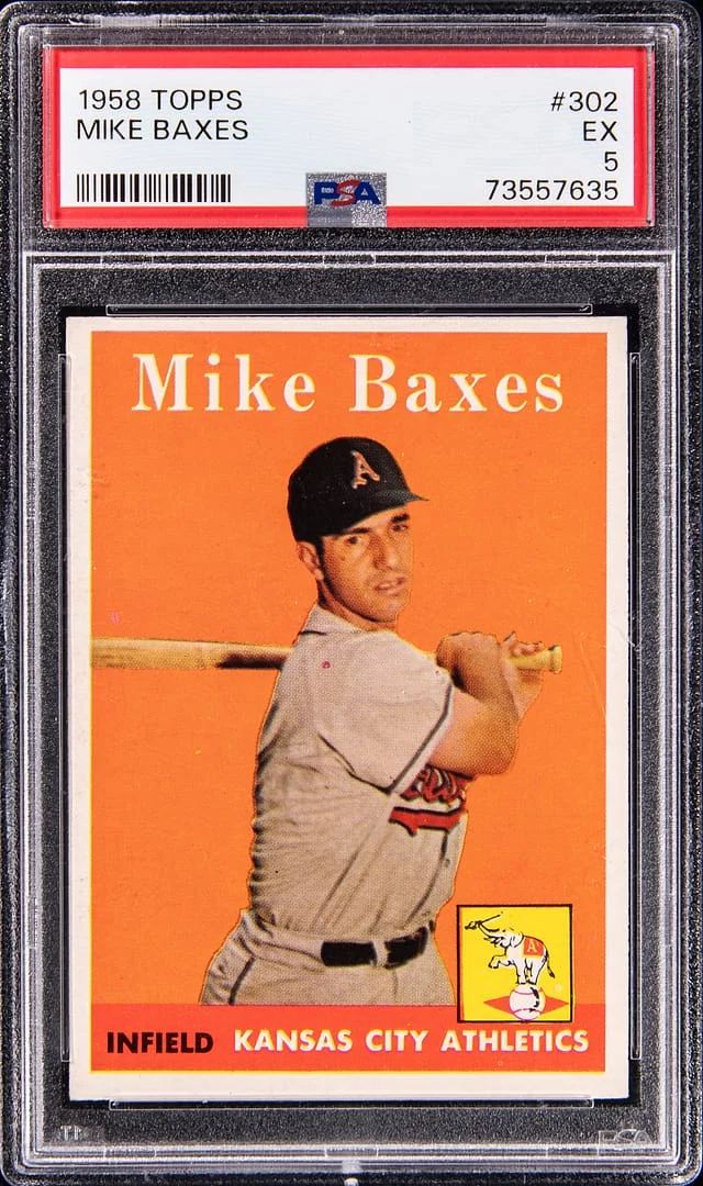 1958 Topps Mike Baxes #302 card image