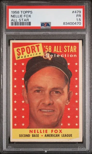 1958 Topps Nellie Fox All Star #479 card image