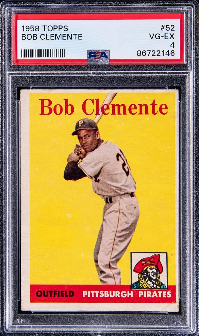 1958 Topps Roberto Bob Clemente #52 card image