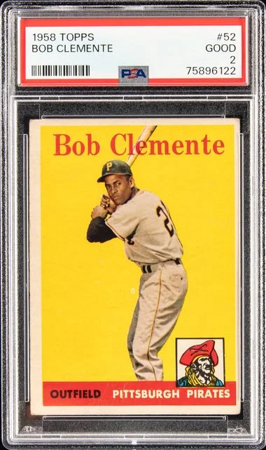 1958 Topps Roberto Clemente #52 card image