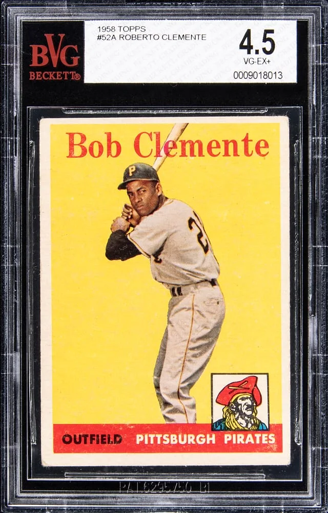 1958 Topps Roberto Clemente #52A card image