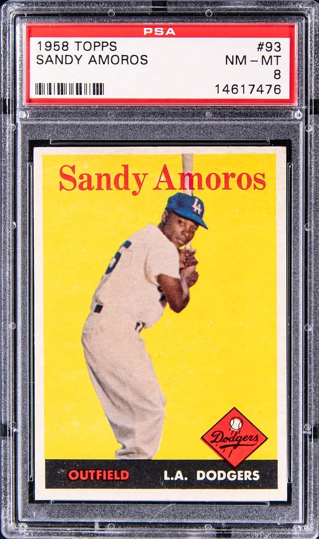 1958 Topps Sandy Amoros #93 card image
