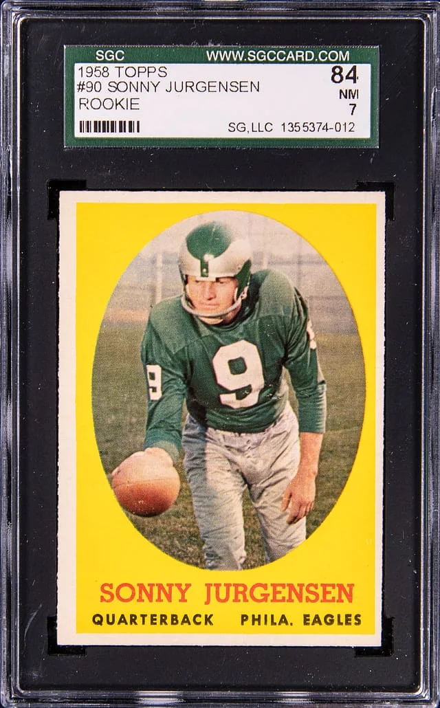 1958 Topps Sonny Jurgensen #90 card image