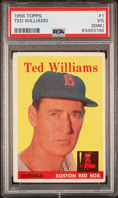 1958 Topps Ted Williams #1 card image