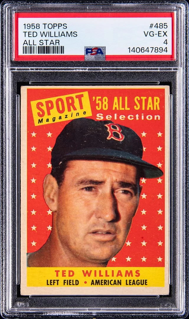 1958 Topps Ted Williams #485 card image